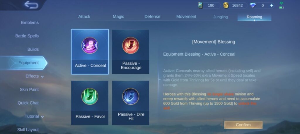Penjelasan 4 Equipment Roaming di Mobile Legends dan Rekomendasi Heronya