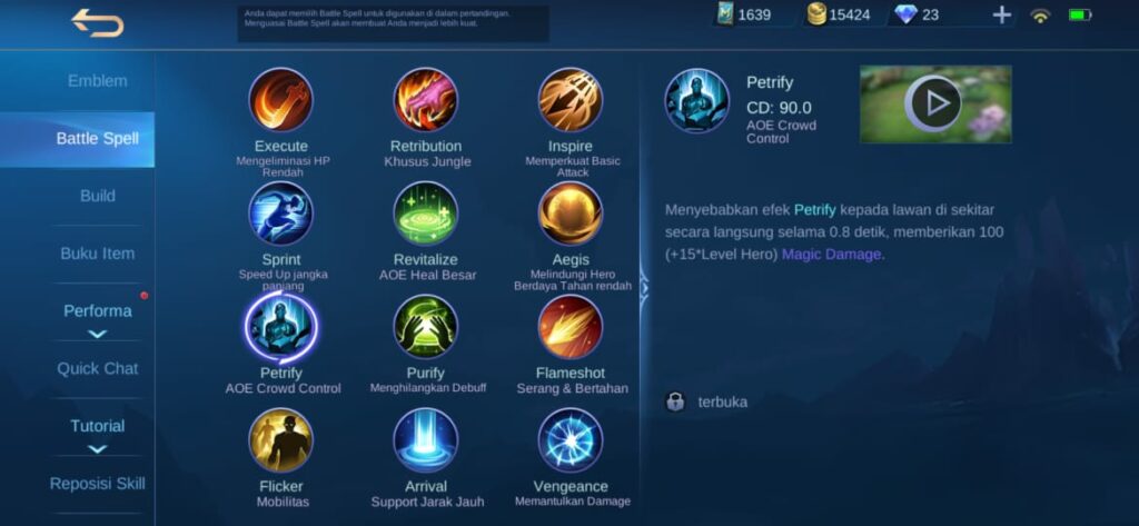 7 Battle Spell Mobile Legends Terbaik dan Pilihan Heronya