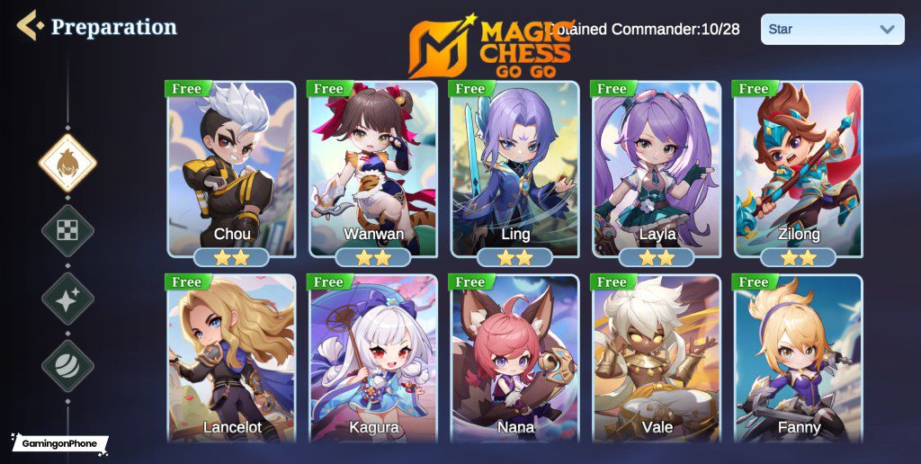 7 Commander Terbaik MLBB yang Muncul di Magic Chess: Go Go