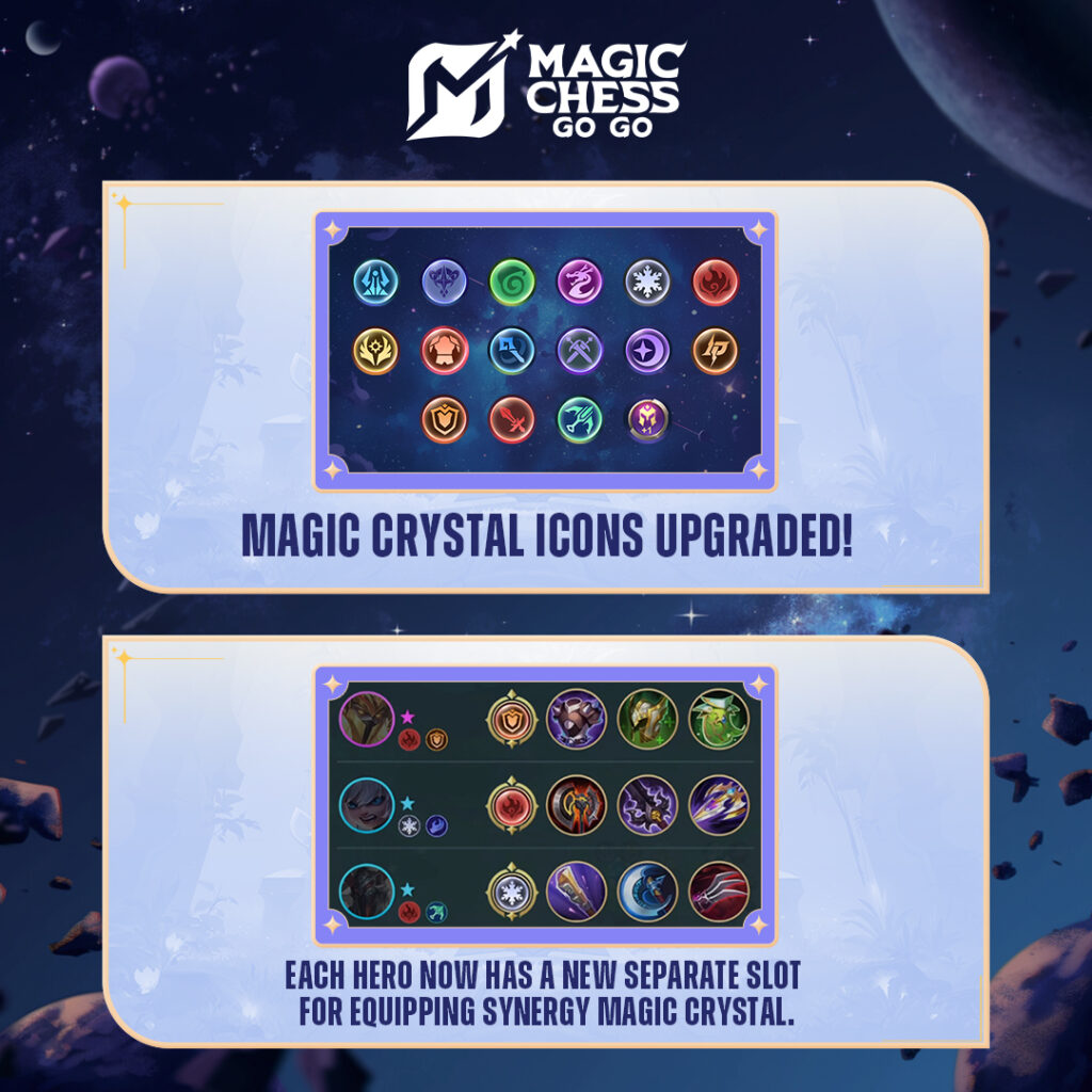 8 Equipment Magic Crystal Magic Chess, Sinergi Auto-GG
