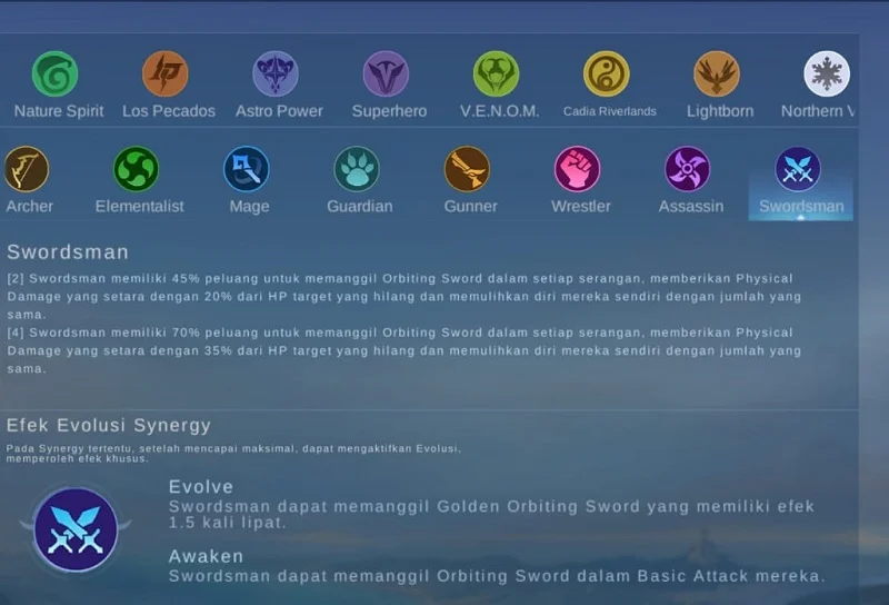 Tips Pakai Combo Sinergi Weapon Master dan Swordsman MCGG, Pas Buat Push Rank!
