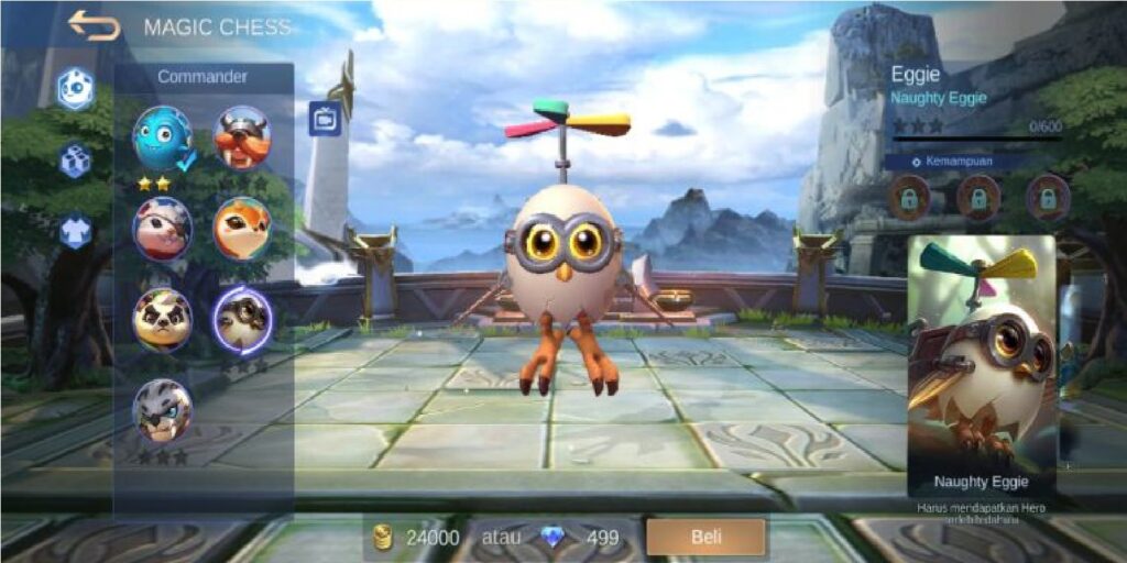 Commander Eggie Magic Chess: Skill, Sinergi dan Tips Main Agresif