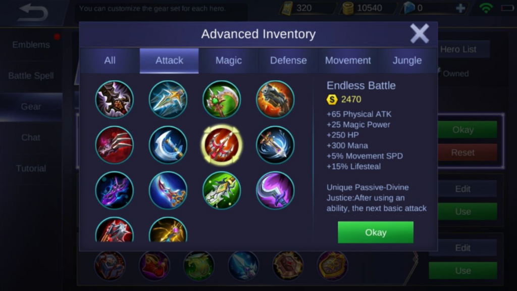 Equipment Mobile Legends Terbaik untuk Serang Musuh, Auto Win!