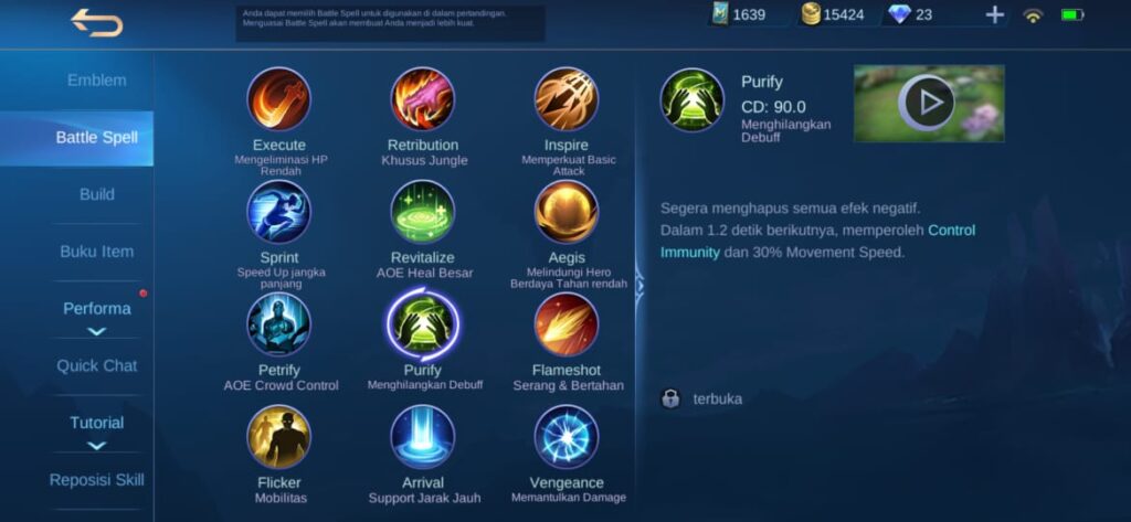 Yuk Pakai Battle Spell Paling Laku di Mobile Legends ini untuk Hero Kesayangan
