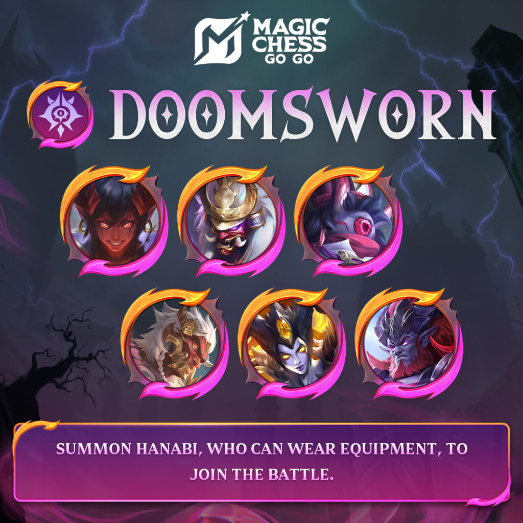Dapat Hanabi Gratis, Begini Cara Bermain Sinergi Doomsworn Magic Chess Go Go