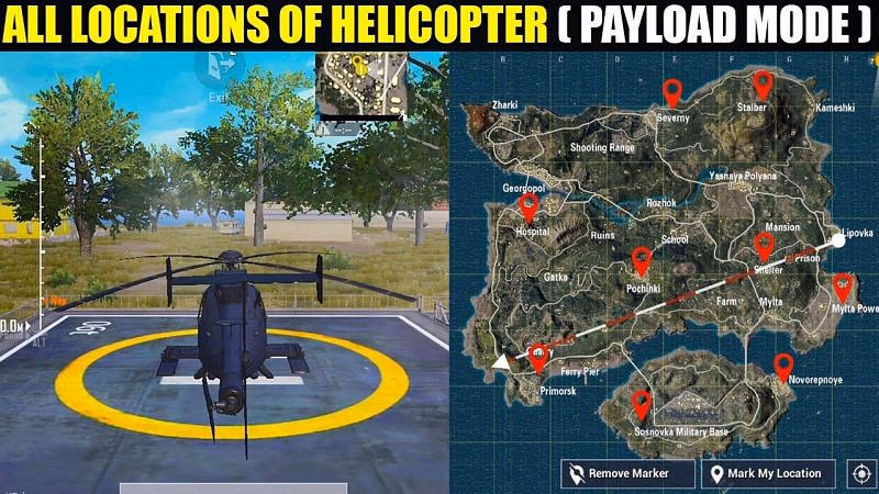 10 Tempat Terbaik Untuk Dapatkan Helikopter di PUBG Mobile, Coba Kunjungi Yuk!