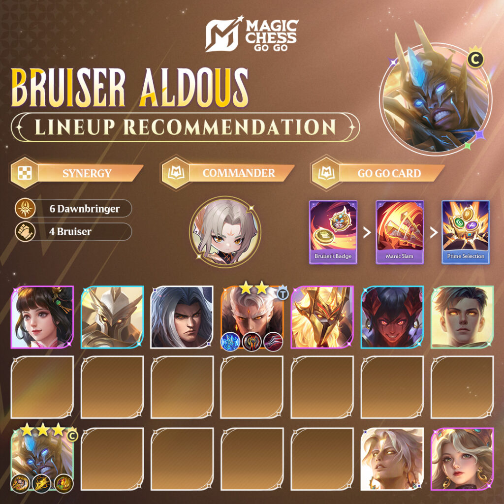 Aldous Magic Chess: Sejarah, Skill, Atribut, Harga dan Combo Sinergi