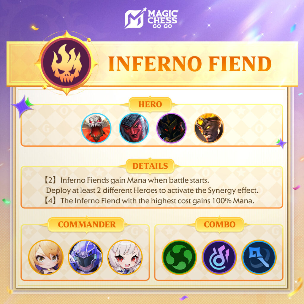 Dapatkan Mana Hingga 100%, Ini Combo Terbaik Sinergi Inferno Fiend di Mode Nostalgia MCGG