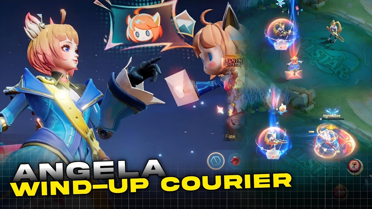 Review Skin Angela Wind Up Courier Mobile Legends
