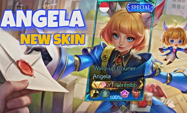 Review Skin Angela Wind Up Courier Mobile Legends