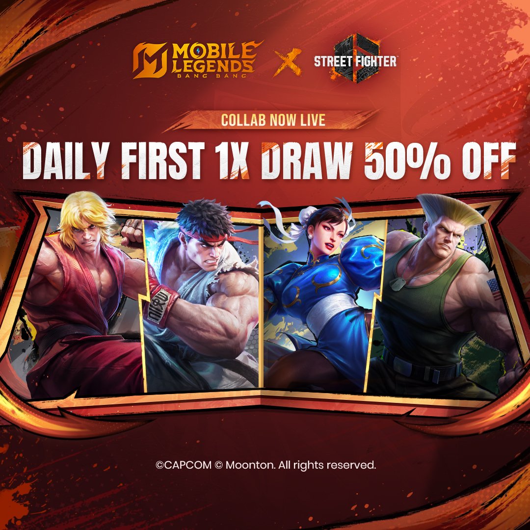 MLBB x Street Fighter 6: Panduan, Skin dan Hadiah
