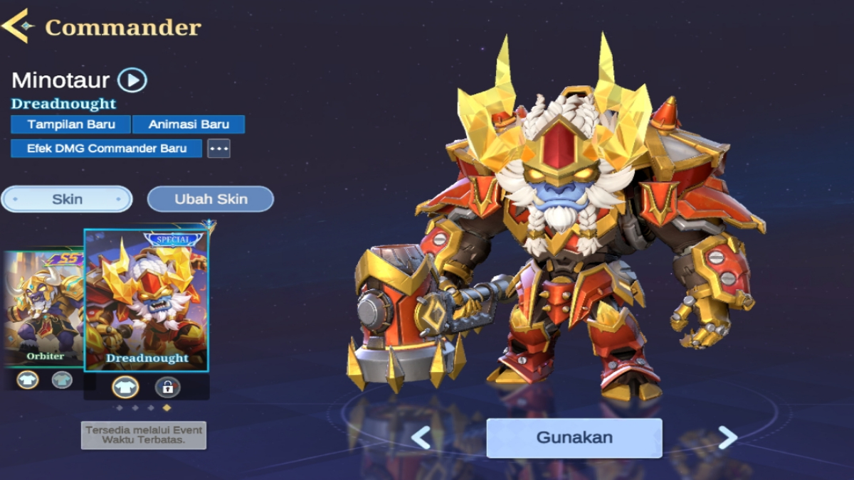 skin special commander Minotaur