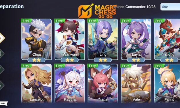 4 Commander Pendukung Sinergi Kishin Magic Chess Go Go, Coba Sekarang!