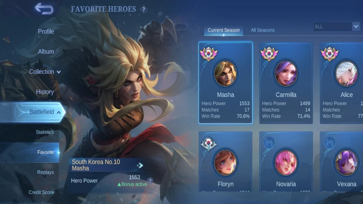 hero Masha Mobile Legends