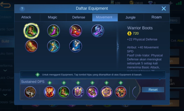 Build Item Akai Mobile Legends Versi Original