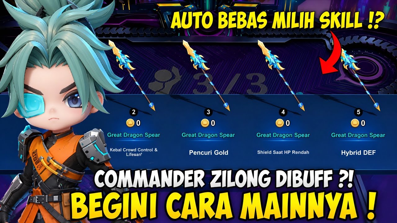 Strategi Main Commander Zilong Magic chess Go Go
