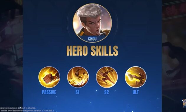 Skill Hero Klasik Chou Mobile Legends
